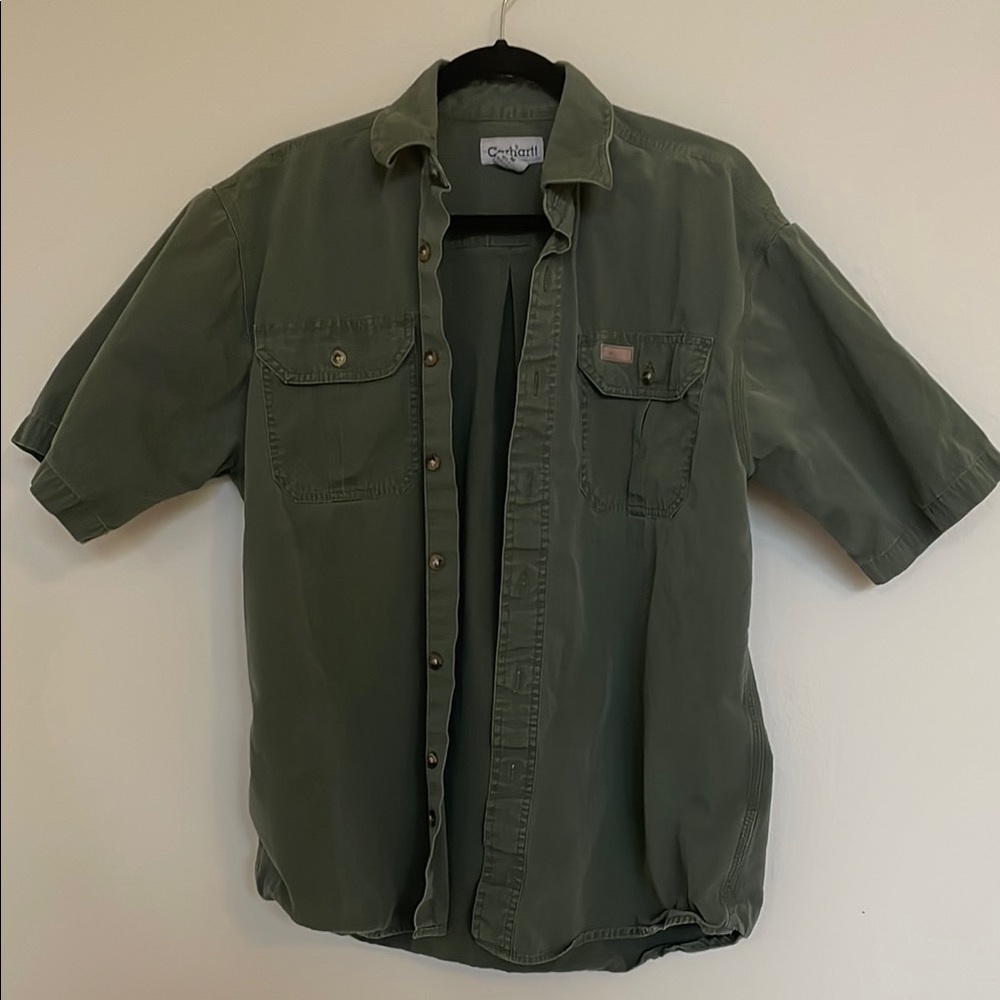 Vintage Carhartt Green work shirt